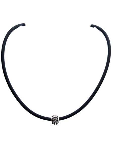 Trio Halskæde med perle bead TRI 101 Sort