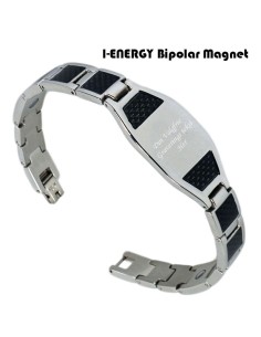 Bipolar magnetarmbånd Cabon fiber (graveret) S-421