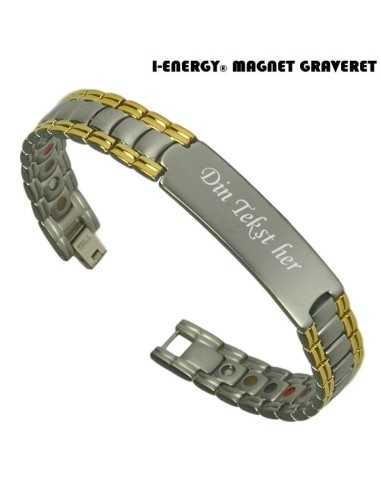 Magnetarmbånd I-Energy Titanium model 8223GM (Graveret)