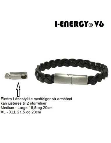 I-Energy V6 Læder magnetarmbånd