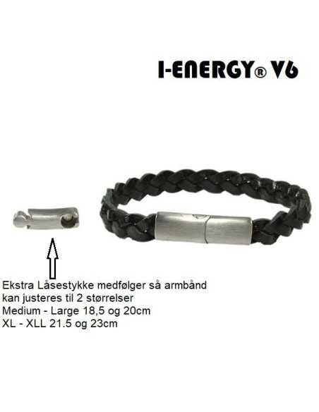 I-Energy V6 Læder magnetarmbånd