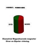 Power Mag Cylinder Magnetarmbåd sort/guld platineret MAG01BG