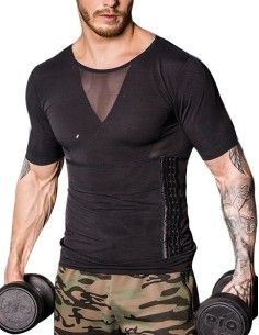 I-Energy Posture t-shirt med justerbar mave bælte 2