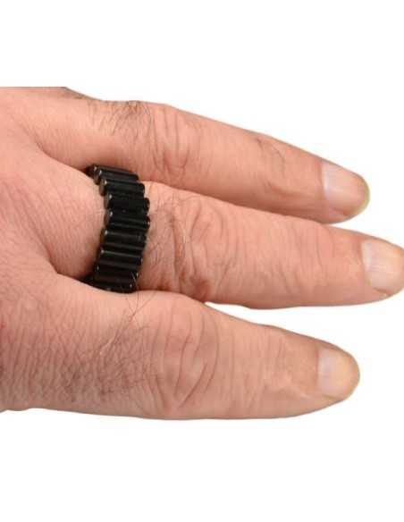 Power Mag Cylinder Magnet Ring Sortplatineret MAG02B