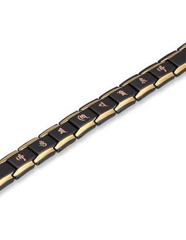 Magnetarmbånd Stjernetegn Titanium Sort/Guld  GET10TI