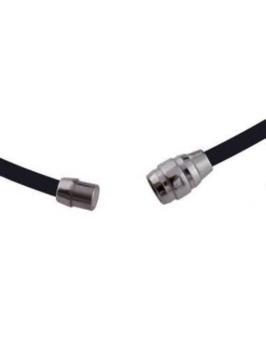 Trio Halskæde med roseguld platineret ægte sølv bead