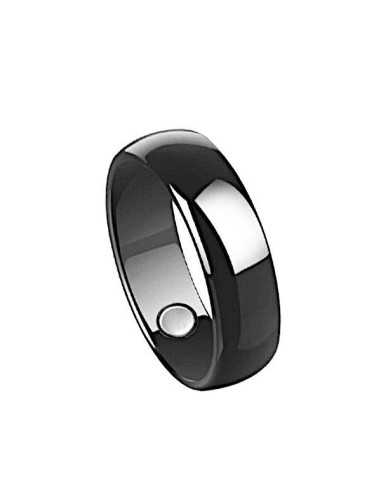 Magnet Finger ring rustfri stål CR01Black