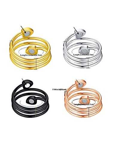 Magnet finger ring Kobber Sølvplatineret