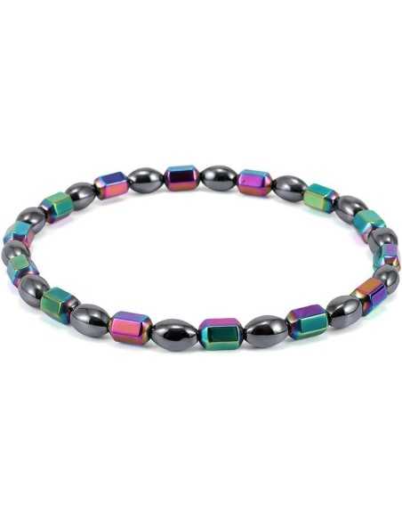 Hematite Magnetarmbånd/Ankelkæde med elastik HEM-11