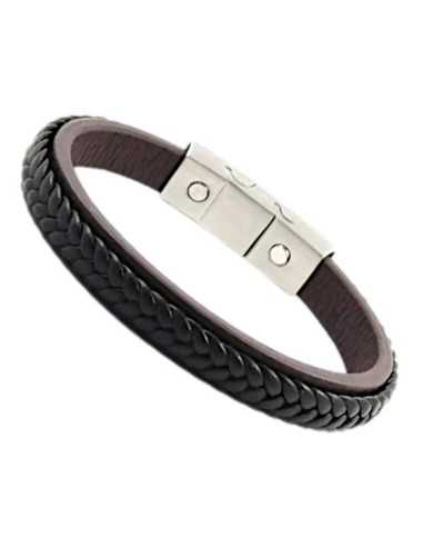 I-Energy Power V8 magnetarmbånd flettet læder