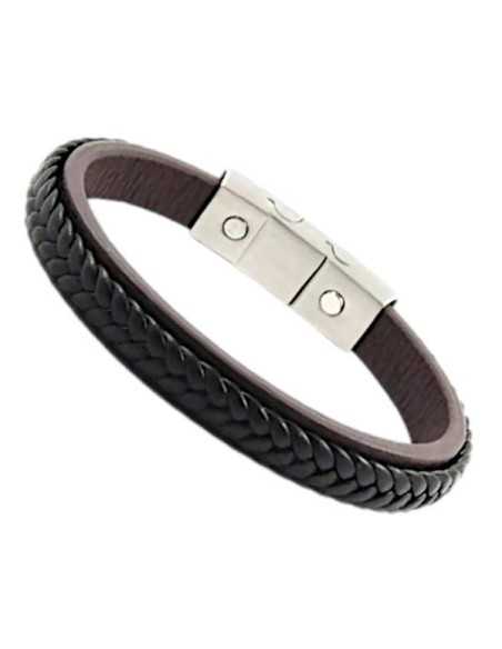 I-Energy Power V8 magnetarmbånd flettet læder