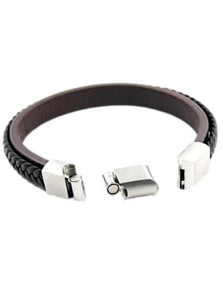 I-Energy Power V8 magnetarmbånd flettet læder