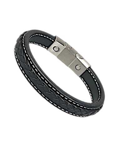 I-Energy Power V9 magnetarmbånd flettet læder