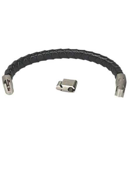 I-Energy Power V10 magnetarmbånd sort flettet læder