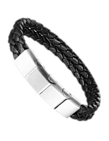 I-Energy Power V12 magnetarmbånd flettet læder