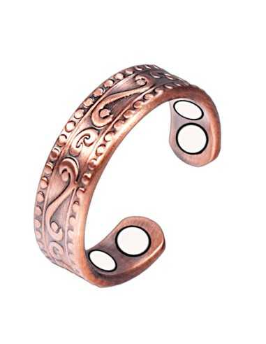 CR 27 Kobber ring 4x1500 Gauss Neodyme magneter