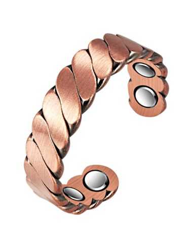 CR28 Kobber ring 4x1500 gauss i 99,9% rent kobber