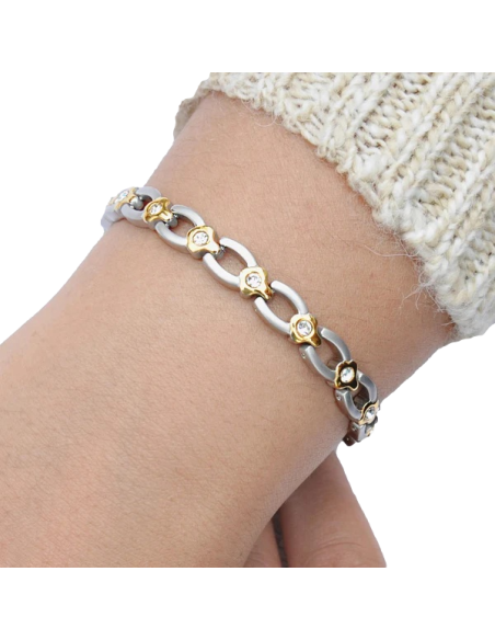 I-Energy Magnetarmbånd/Ankelkæde rustfri stål B558WSG