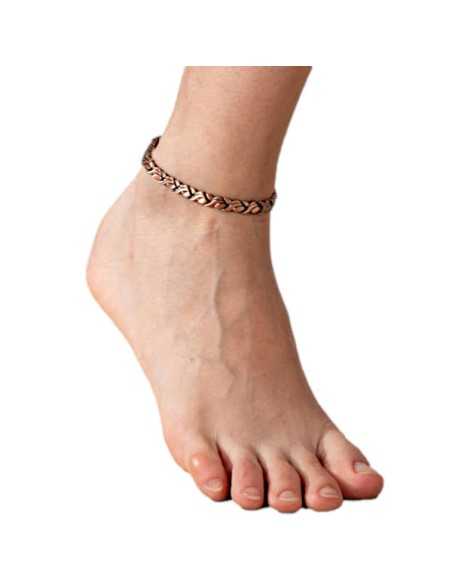 I-Energy kobber magnetarmbånd/ankelkæde CB007 Kobber