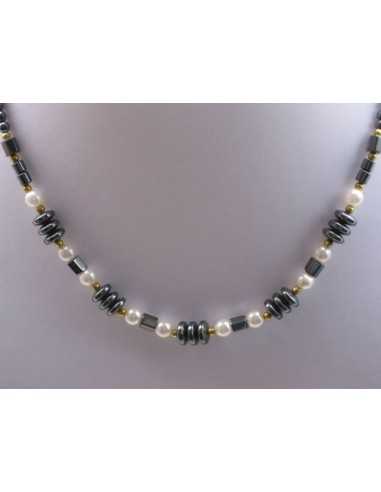 Hematite magnethalskæde model SMHN3007