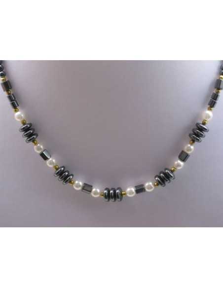 Hematite magnethalskæde model SMHN3007