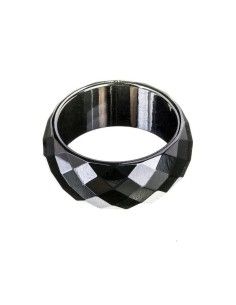 Hematite Facet sleben magnetisk ring 10mm bred 2