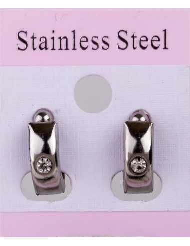 Click on Hoop ørreringe (ikke magnetisk) Sølvfarvet