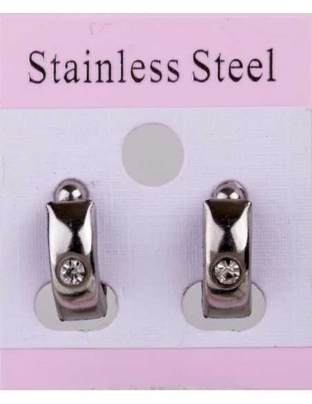 Click on Hoop ørreringe (ikke magnetisk) Sølvfarvet